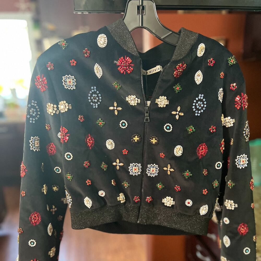 Studded Crop Alice & Olivia Jacket